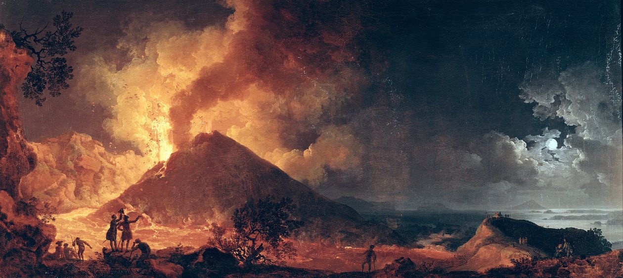 Vesuvs udbrud i 1771 af Pierre Jacques Volaire