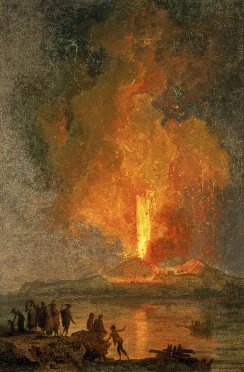 Udbruddet af Vesuv af Pierre Jacques Volaire
