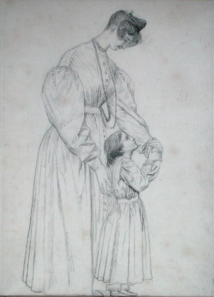 Madame de Gisors og hendes datter, 1827 af Pierre Jean David dAngers