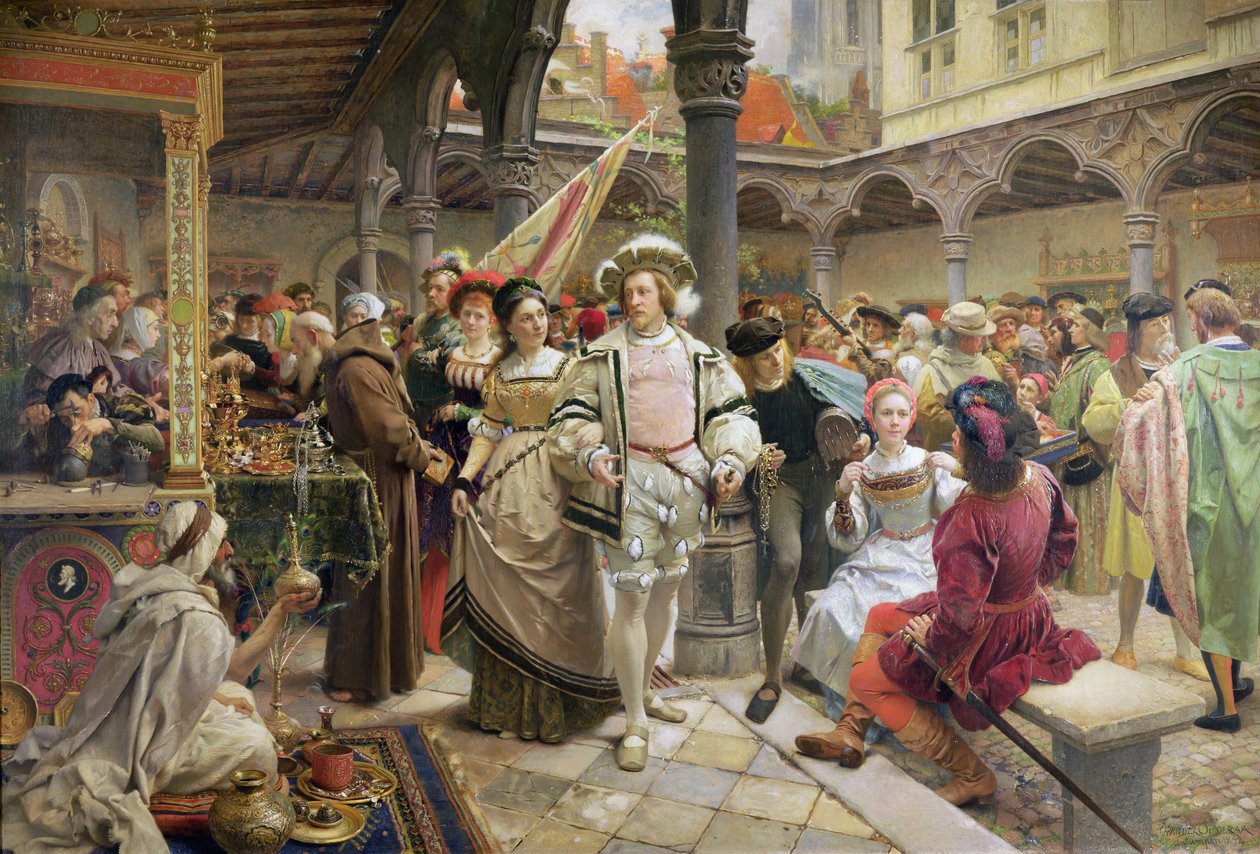 De gamle Beurs i Antwerpen, 1892 af Pierre Jean van der Ouderaa