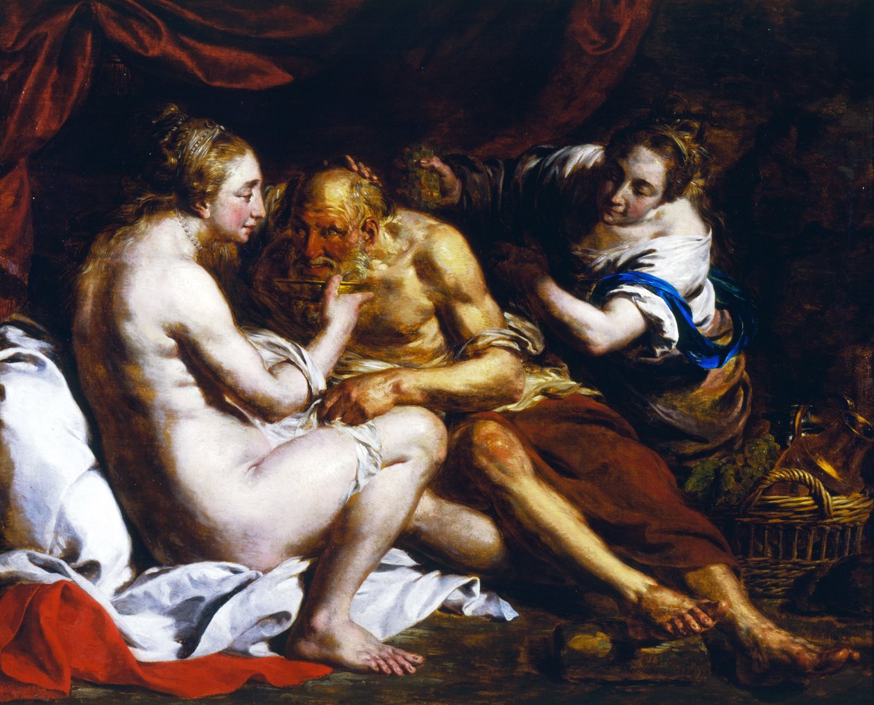 Lot og hans døtre, 1770 af Pierre Joseph Verhaghen