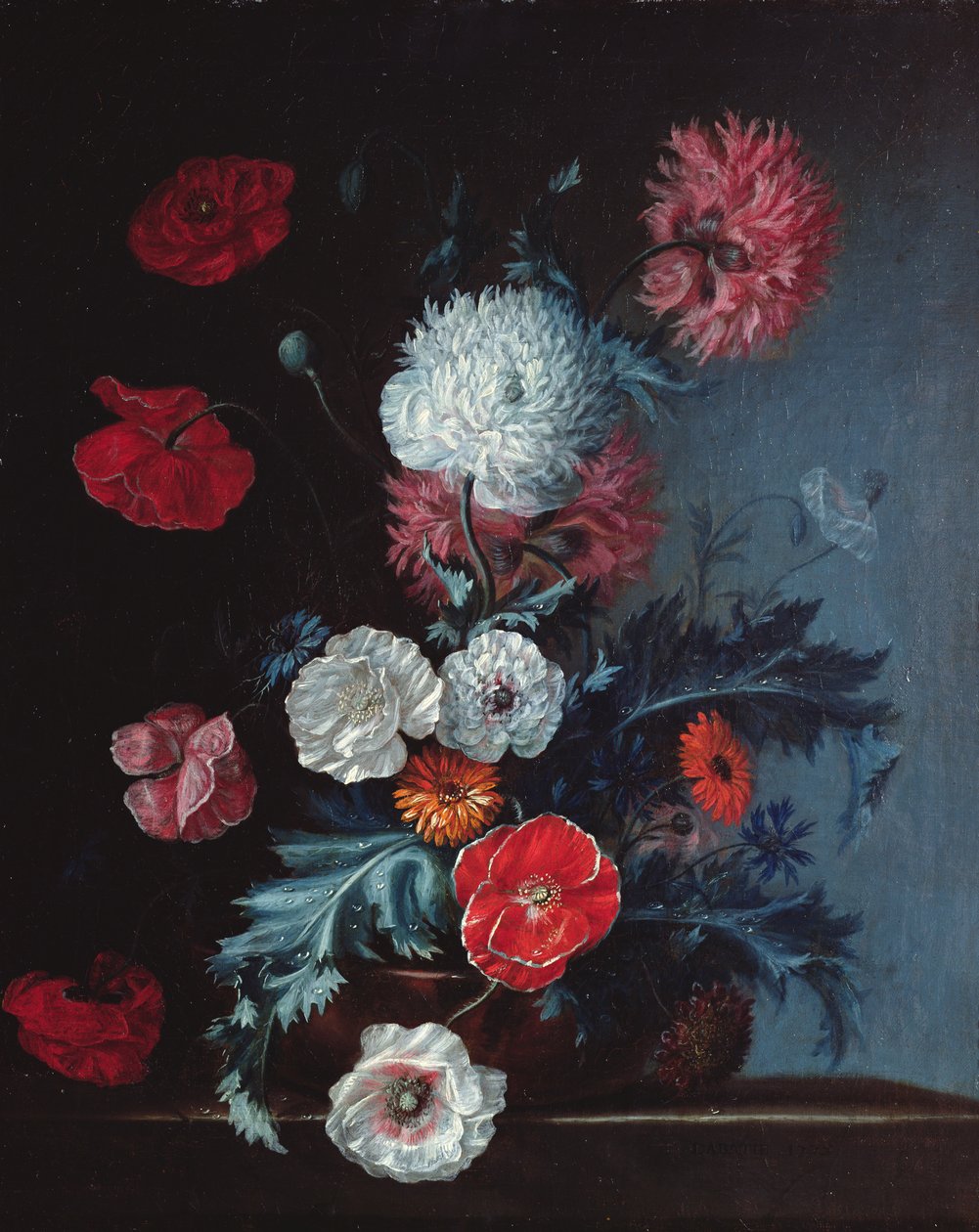 Buket blomster, 1775 af Pierre Labatie
