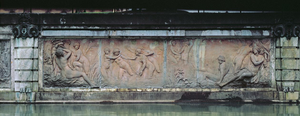Badenymfer, relief fra Bain des Nymphes, en del af Allee D
