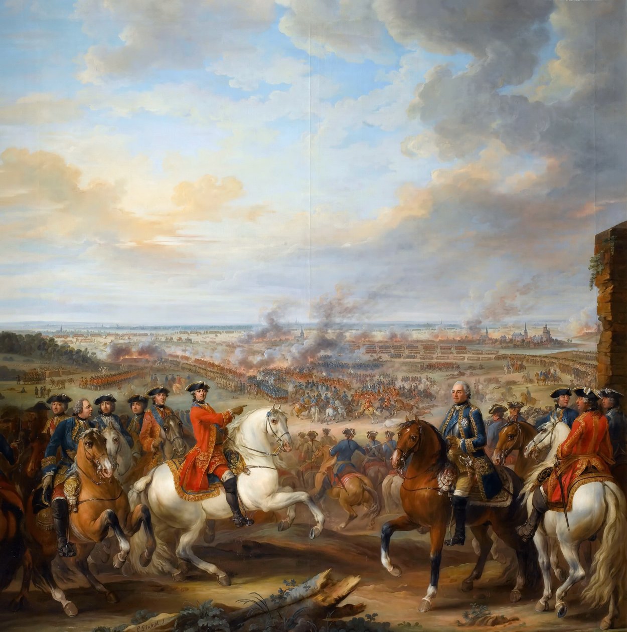 Slaget ved Fontenoy, 11. maj 1745 af Pierre Lenfant