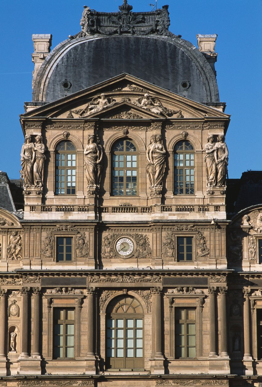 Pavillonen Sully, Cour Carree; Lescot fløj af Pierre Lescot