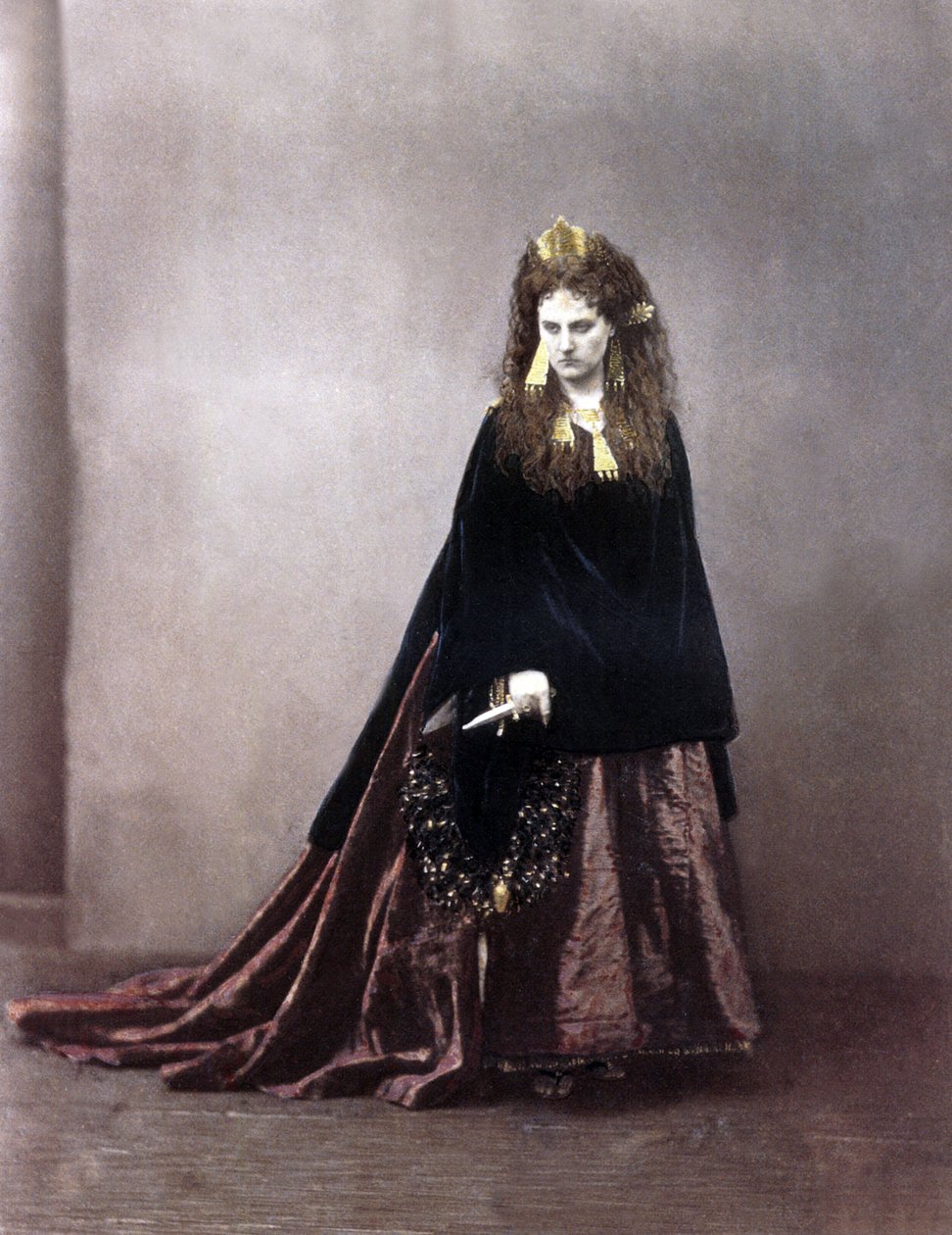 Italienske Virginia Oldoini, grevinde af Castiglione, 1863-67 (farvet foto) af Pierre Louis after Pierson