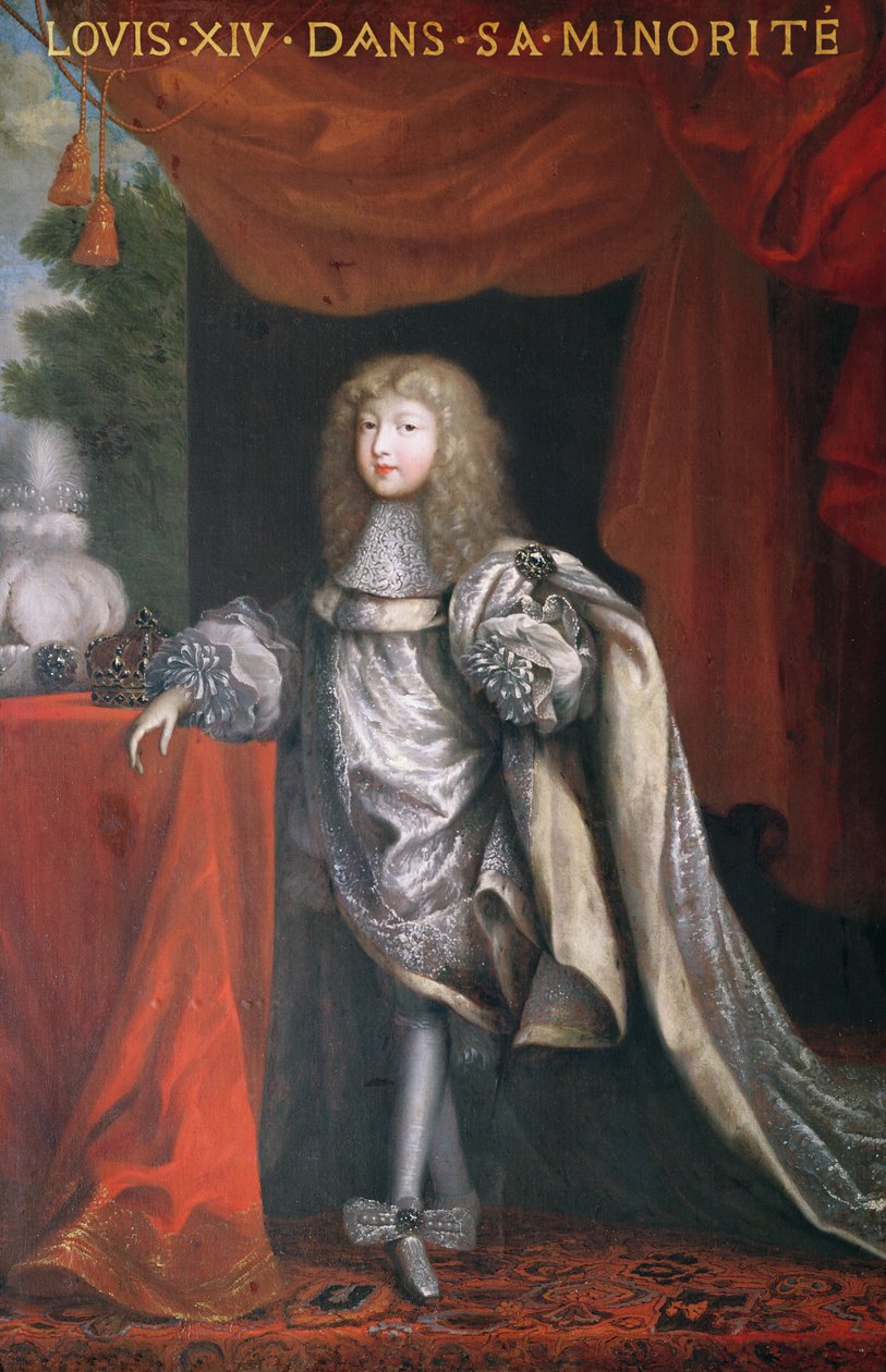 Ludvig XIV under hans mindretal af Pierre Mignard