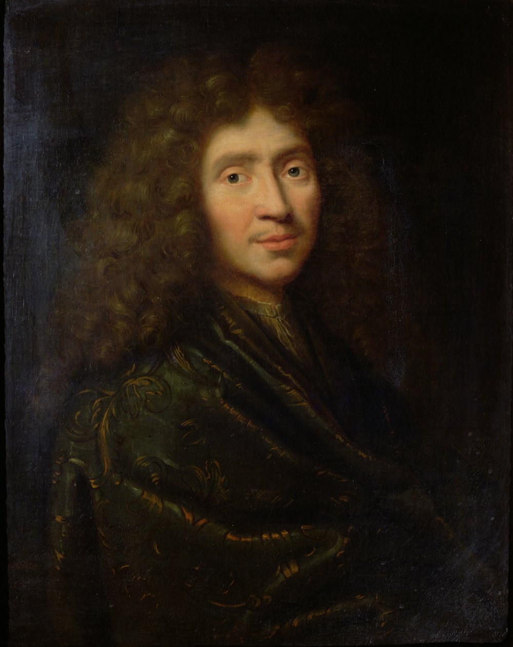 Portræt af Moliere (1622-73) af Pierre Mignard