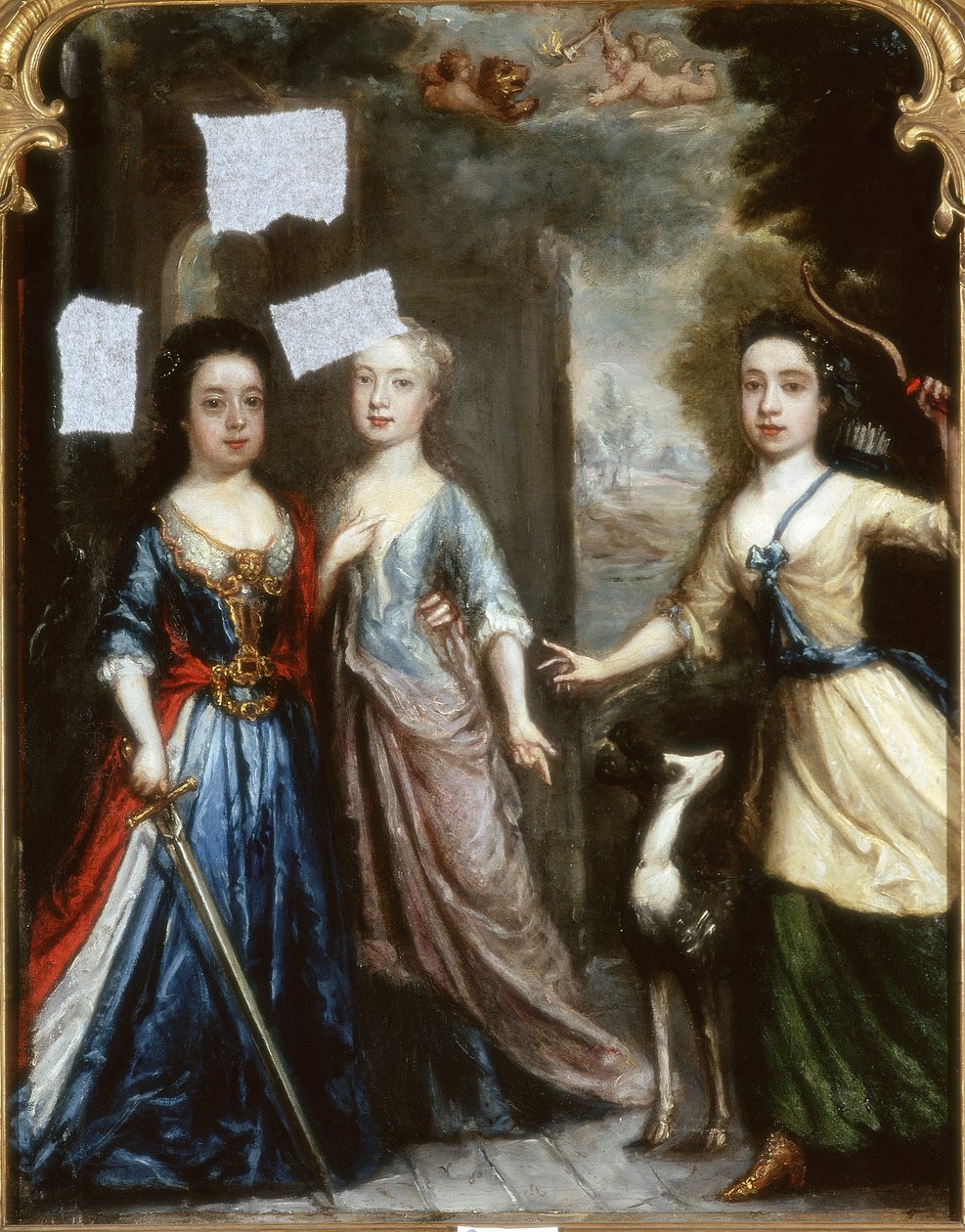 Portræt af tre børn af Pierre Mignard