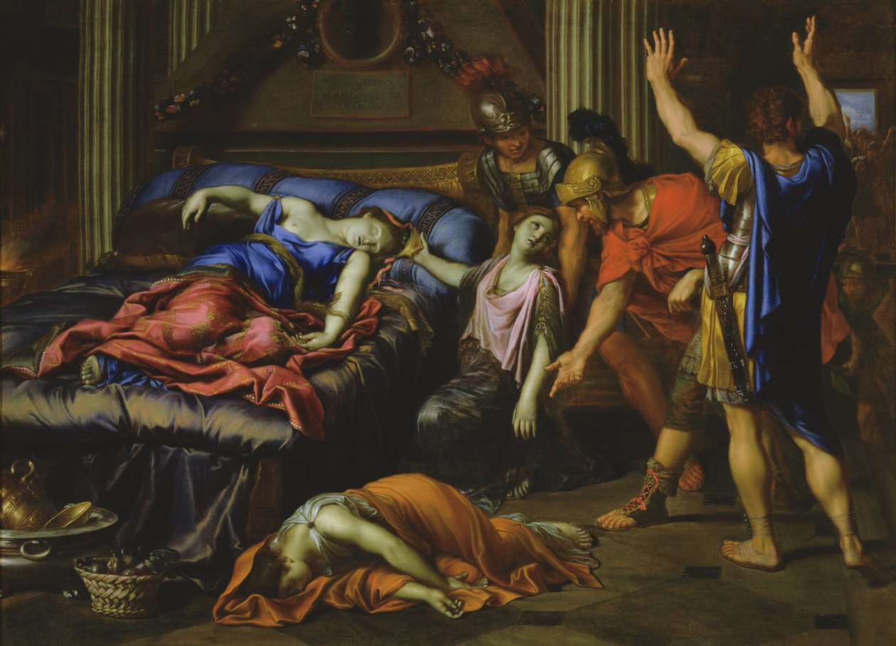 Kleopatras død af Pierre Mignard