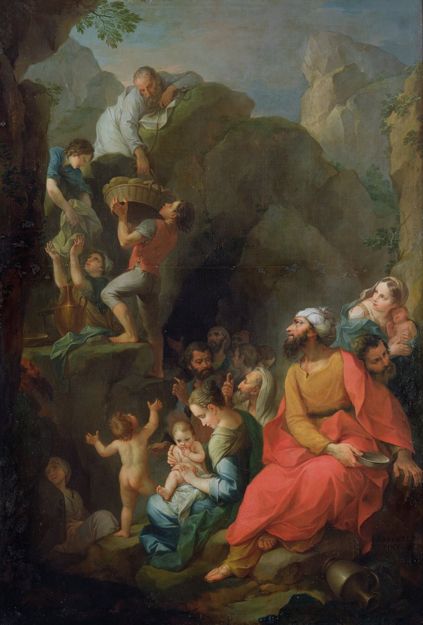 Tobit undslap fangenskab med sine ledsagere, 1733 af Pierre Parrocel