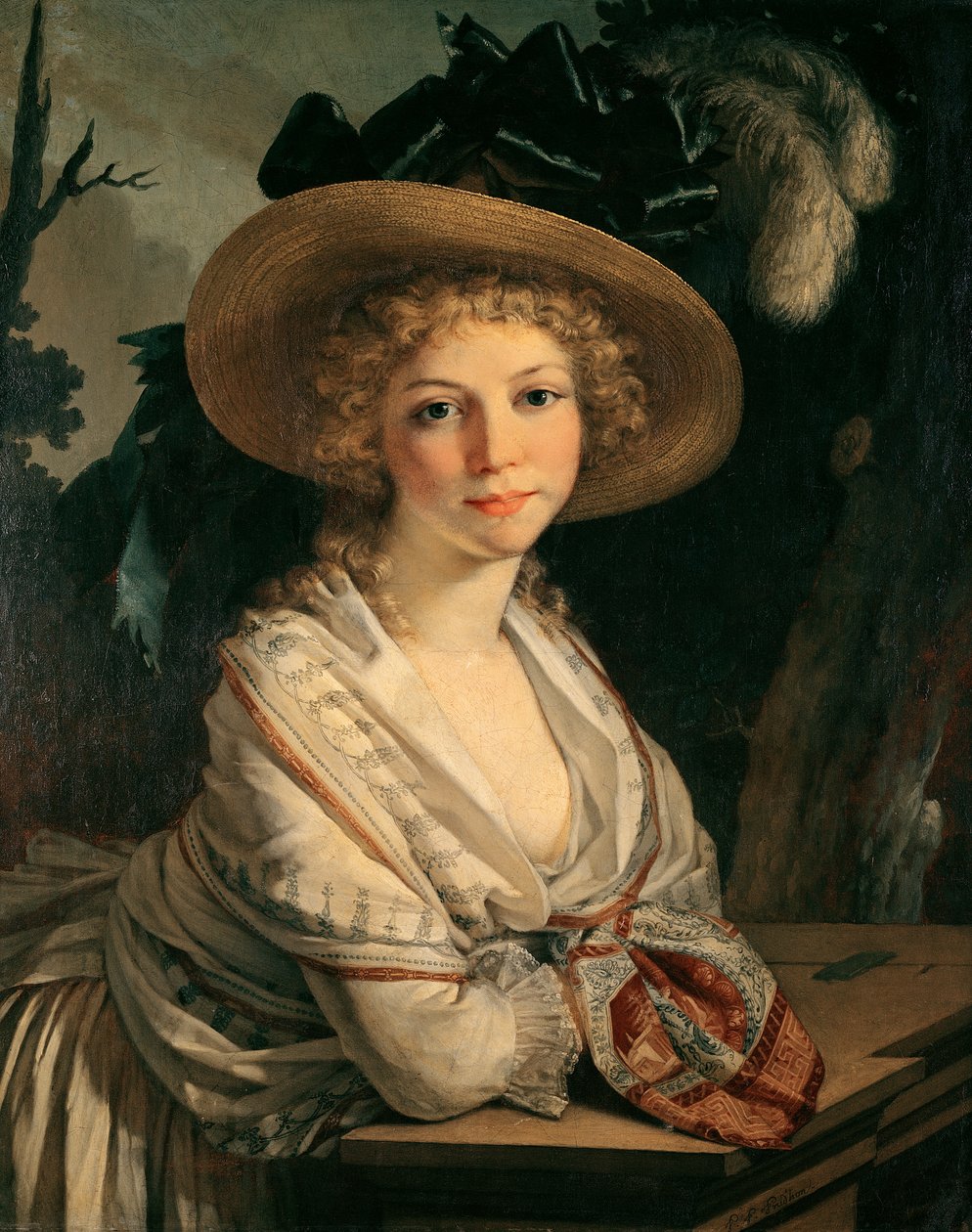 Portræt af en ung kvinde af Pierre Paul Prudhon