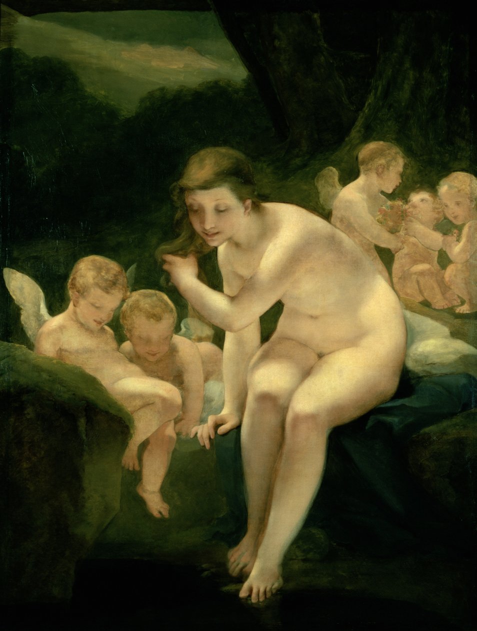 Venusbadning eller uskyld af Pierre Paul Prudhon