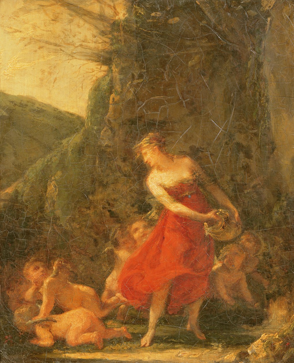 Ung Naiad kildet af amorinerne af Pierre Paul Prudhon