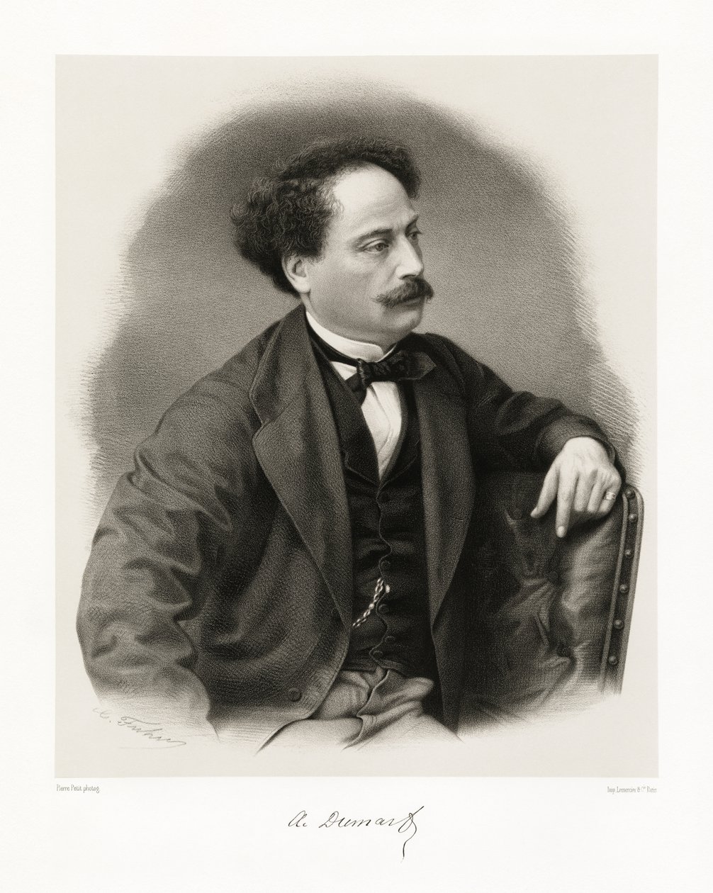Alexandre Dumas, 1865-66 af Pierre Petit