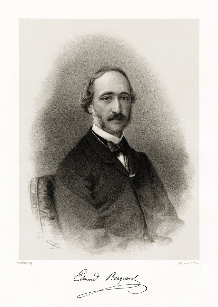 Alexandre Edmond Becquerel, 1865-66 af Pierre Petit