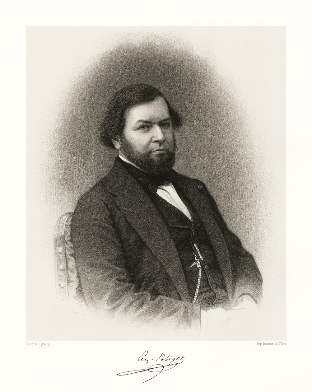 Eugène Melchior Peligot, 1865-66 af Pierre Petit