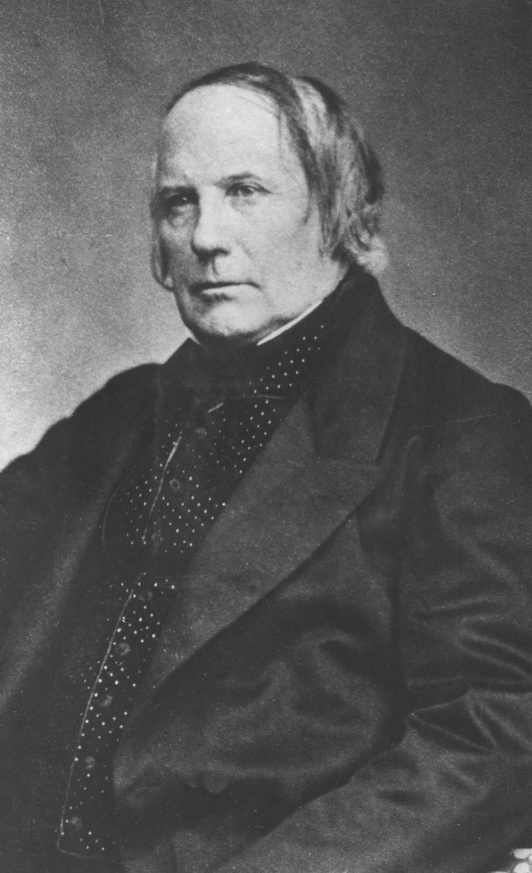 Portræt af Edgar Quinet af Pierre Petit