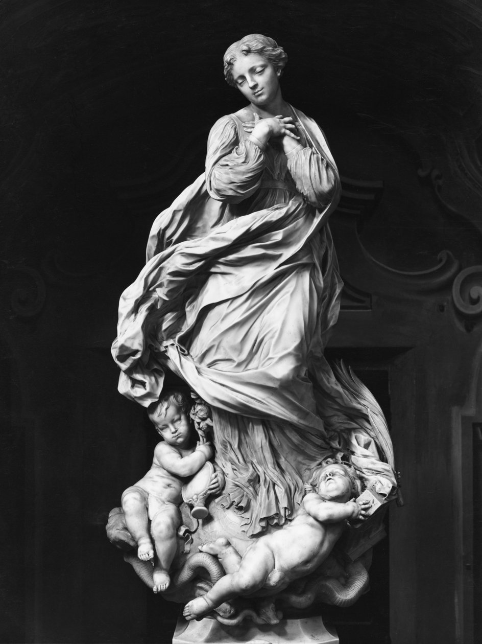 Den ubesmittede undfangelse, ca. 1665 af Pierre Puget