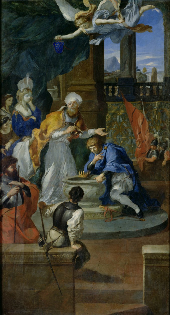 Dåben af Clovis I (465-511) Frankernes konge af Pierre Puget
