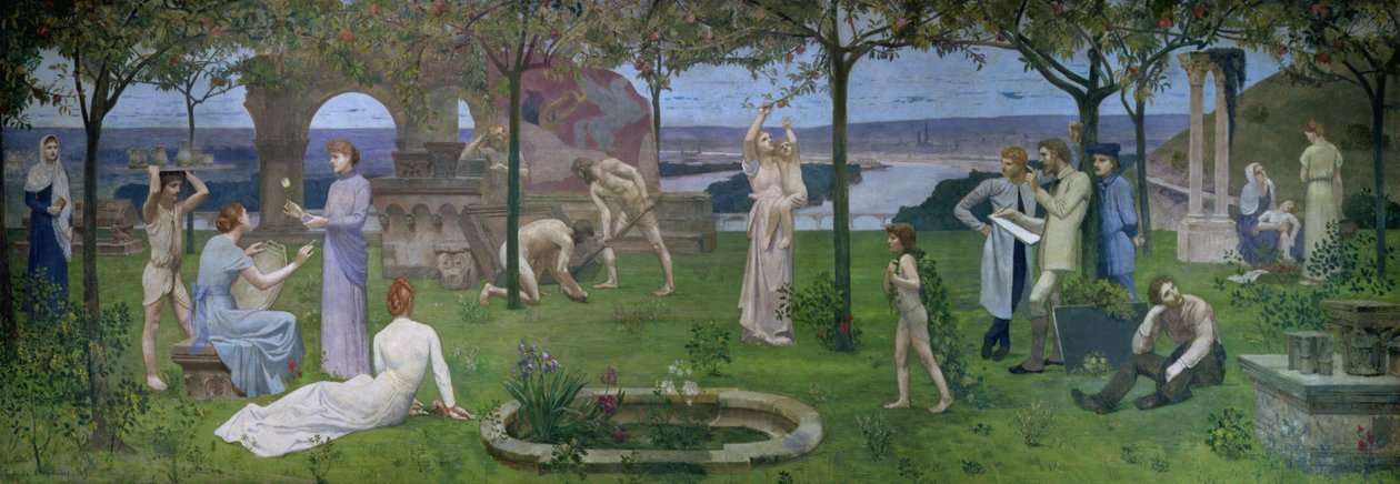 Mellem kunst og natur, 1890 af Pierre Puvis de Chavannes