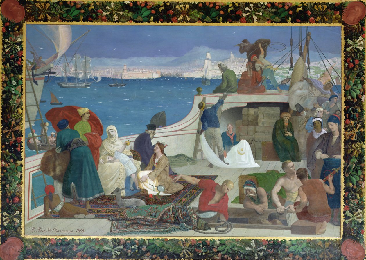 Marseille, Porten til Orienten, 1869 af Pierre Puvis de Chavannes