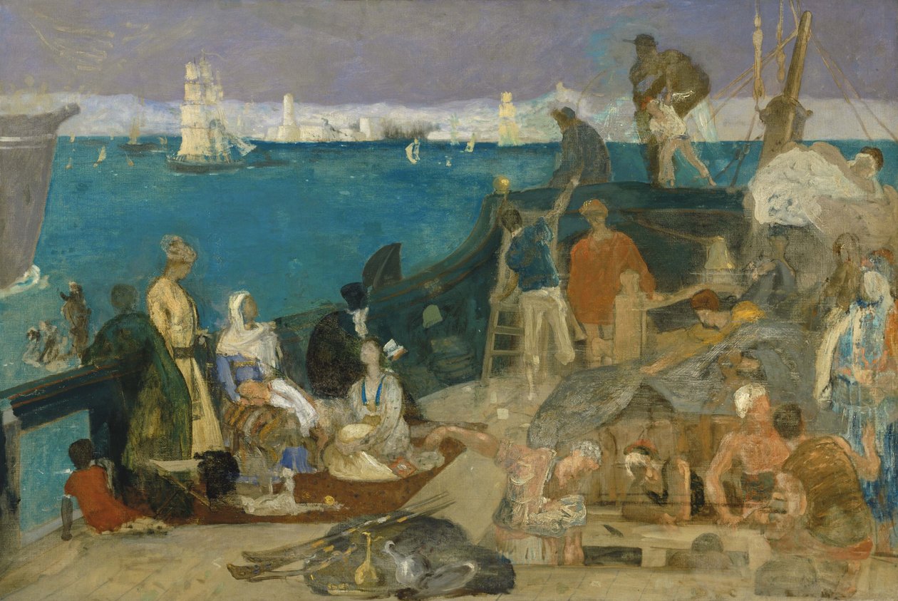 Marseille, port til Orienten af Pierre Puvis de Chavannes