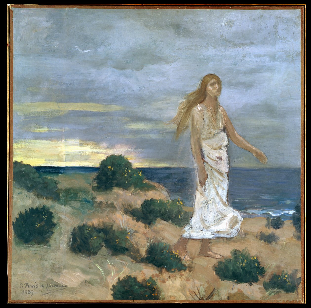 Kvinde ved havet, 1887 af Pierre Puvis de Chavannes