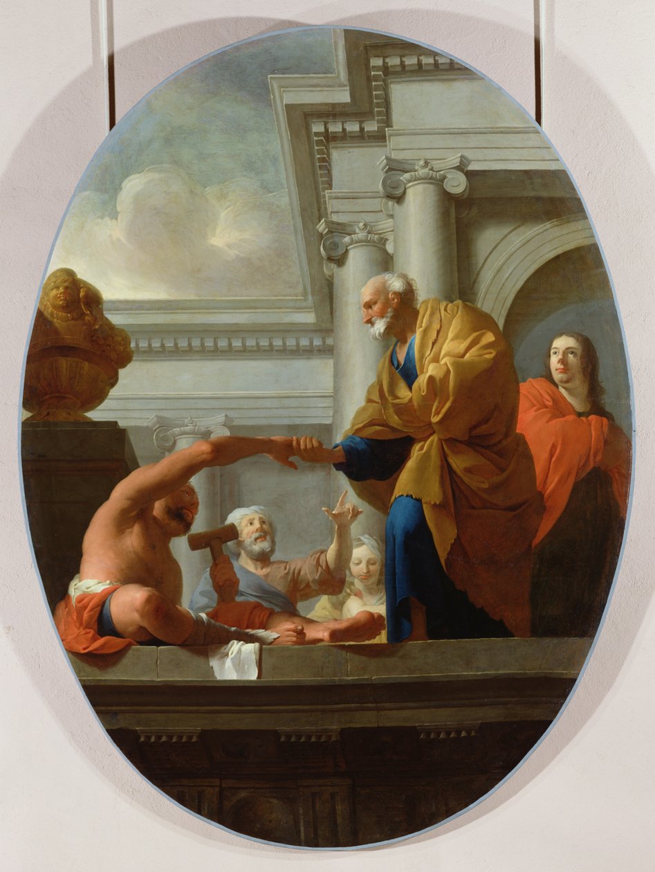 Sankt Peter helbreder en lammet af Pierre Subleyras