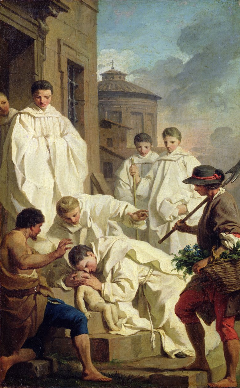 Undersøgelse for St. Benedict, der genopliver et barn af Pierre Subleyras