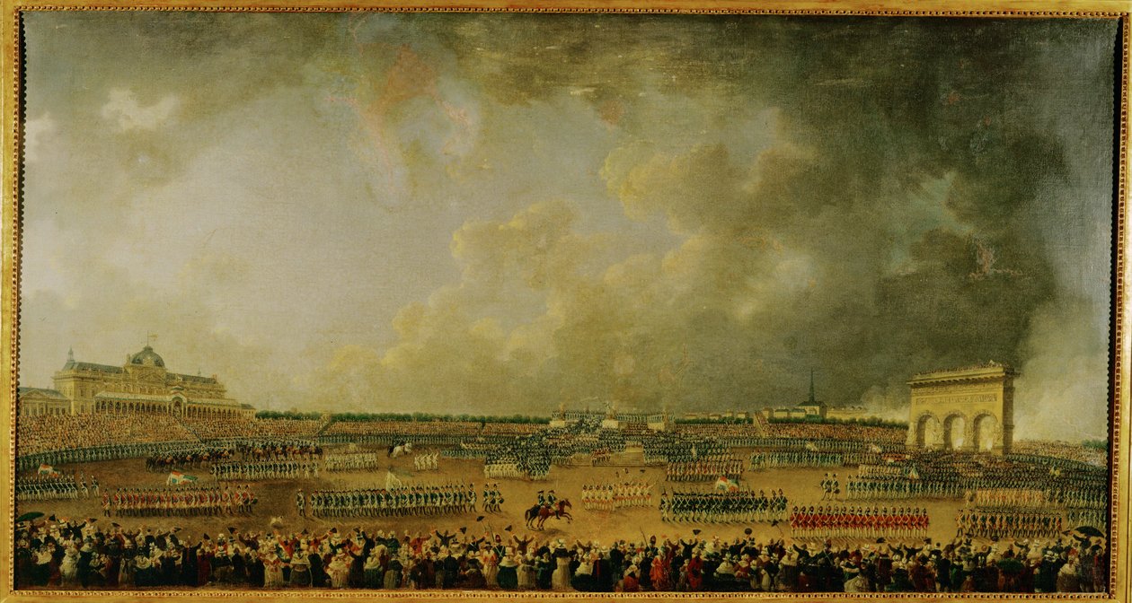 Fejring af Føderationen på Champs de Mars ... af Pierre Antoine (attr. to) Demachy