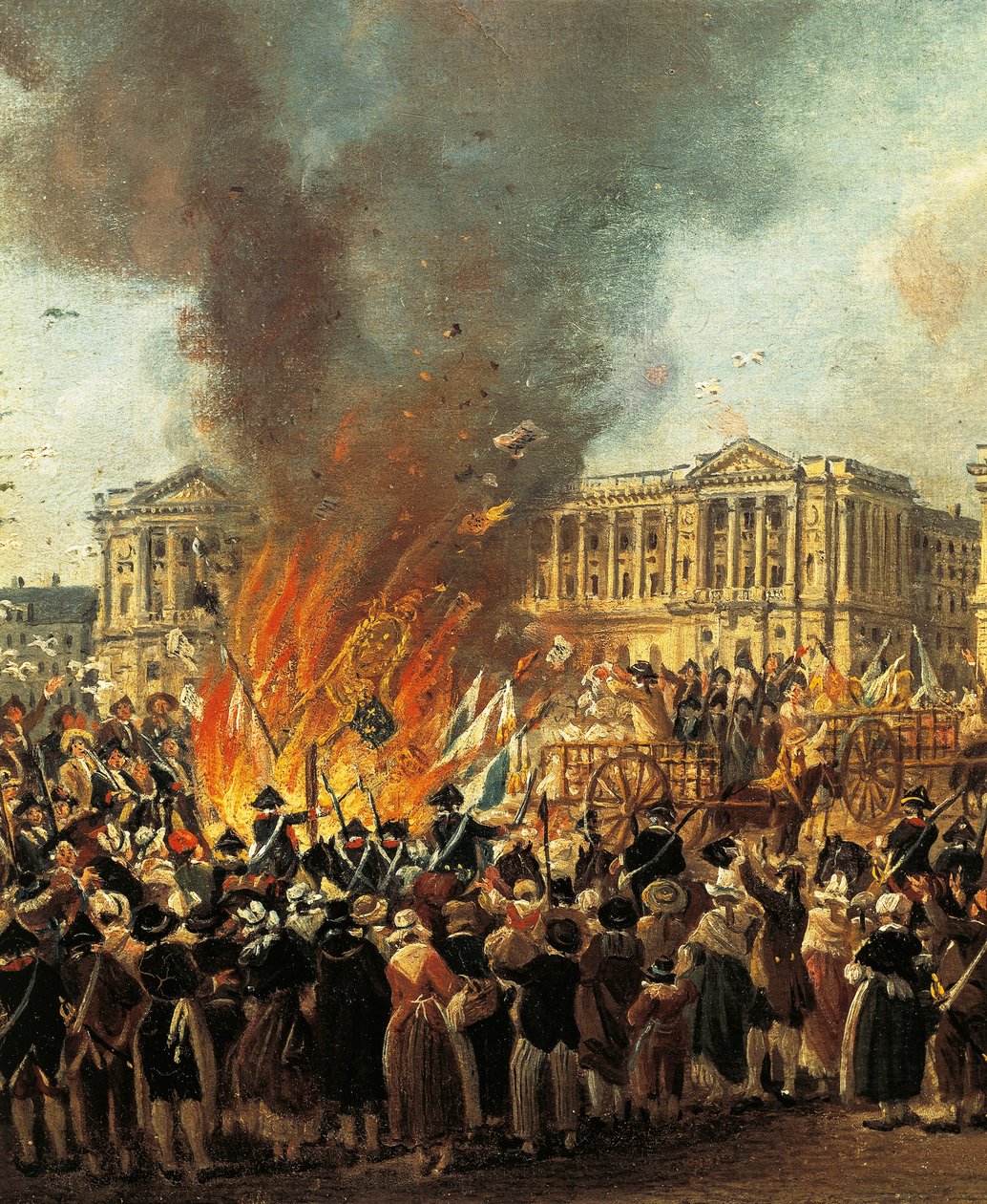Celebration of Unity, af Pierre Antoine Demachy (1723-1807), detaljer af Pierre Antoine Demachy