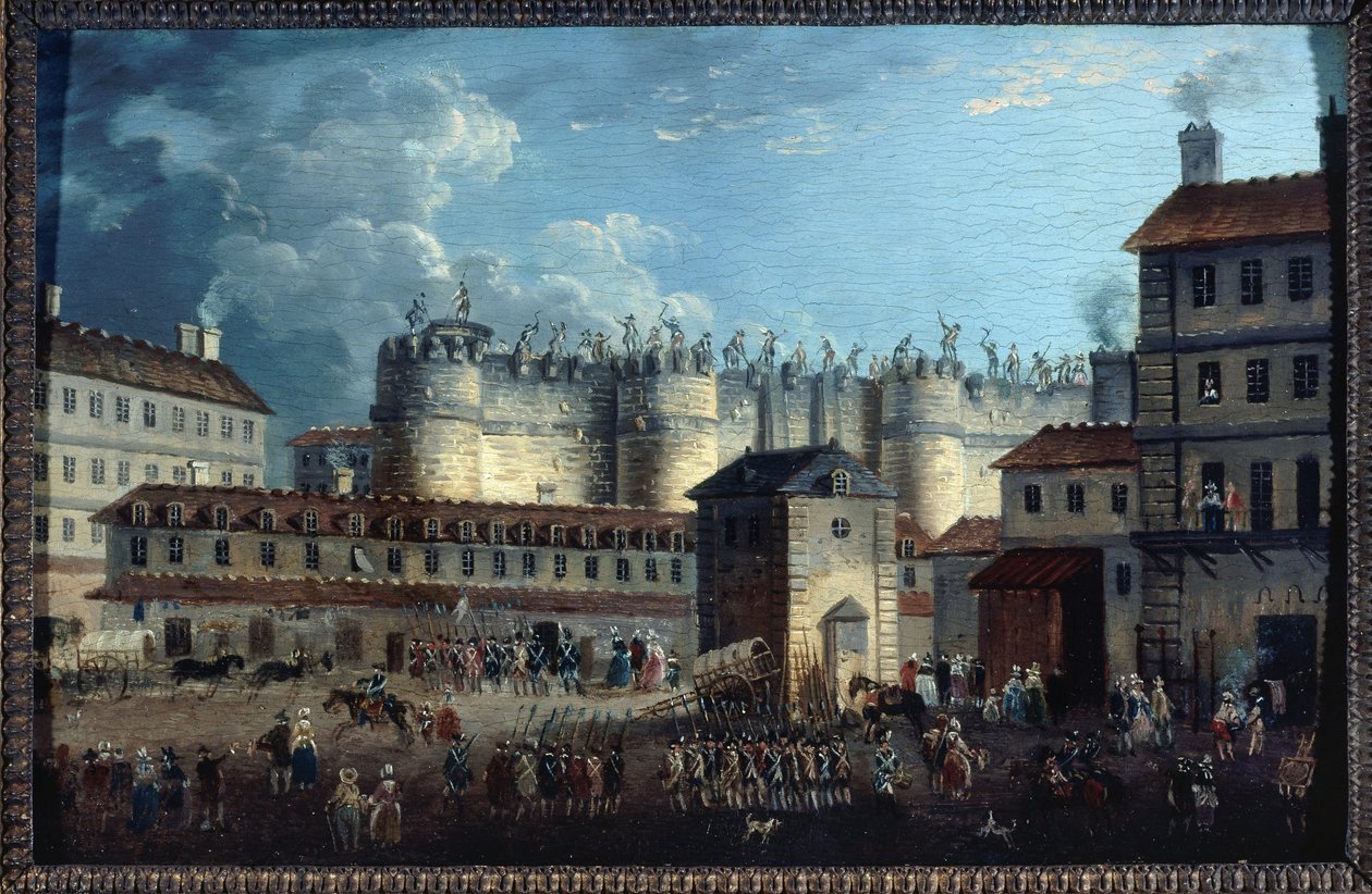 Nedrivning af Bastillen, 17. juli af Pierre Antoine Demachy