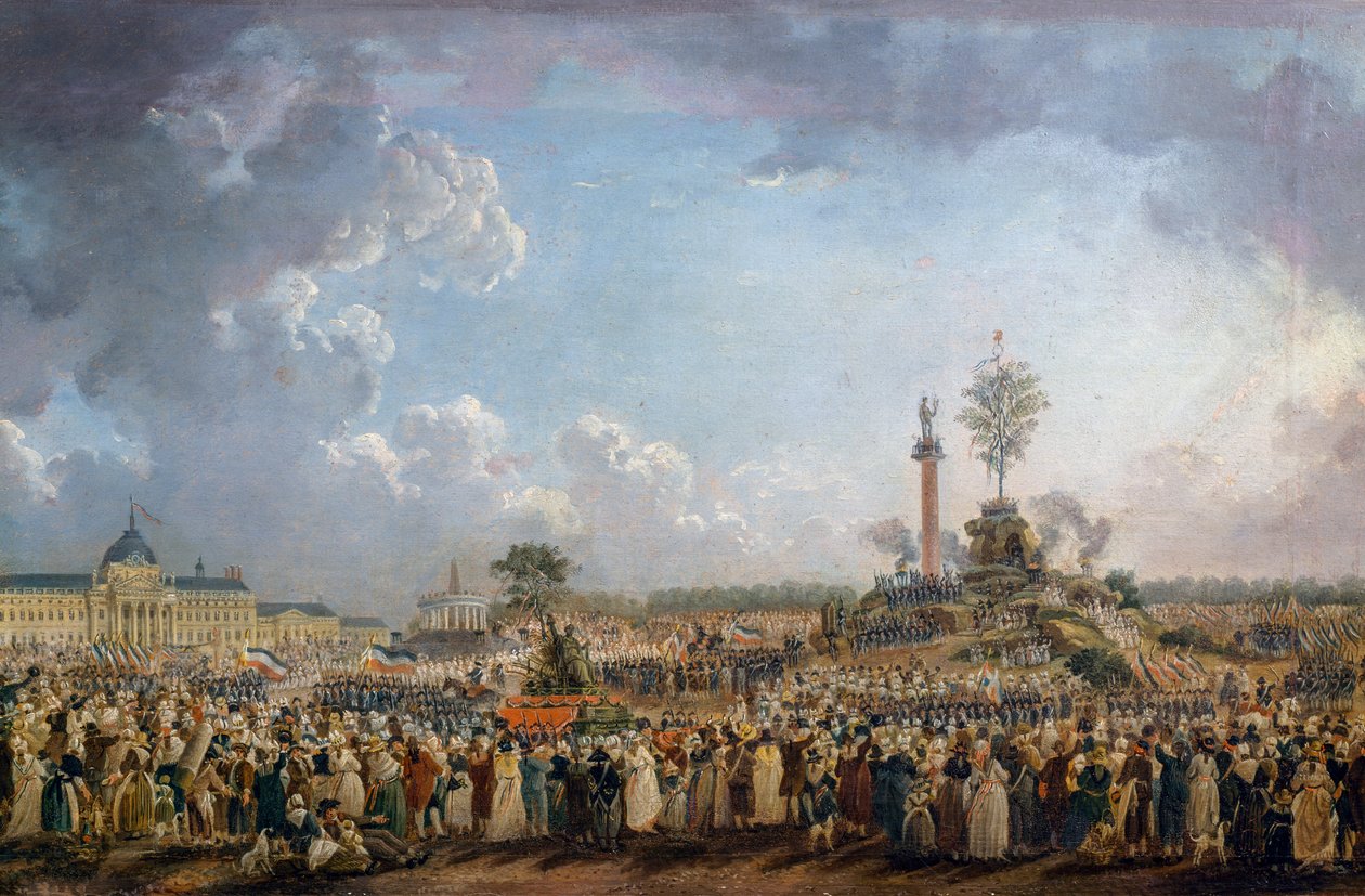 Festival of Supreme Being på Champ de Mars af Pierre Antoine Demachy