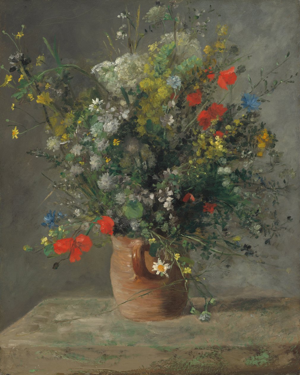 Blomster i en vase af Pierre Auguste Renoir