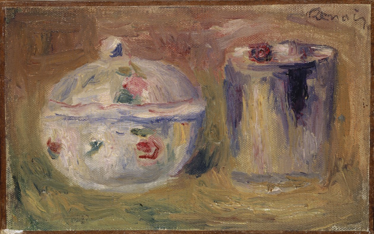 Sukkerskål og bæger, ca. 1900 af Pierre Auguste Renoir