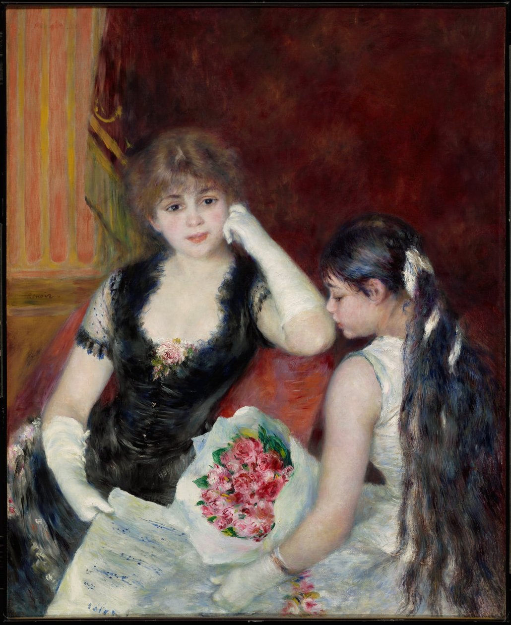En loge i teatret (ved koncerten) af Pierre-Auguste Renoir