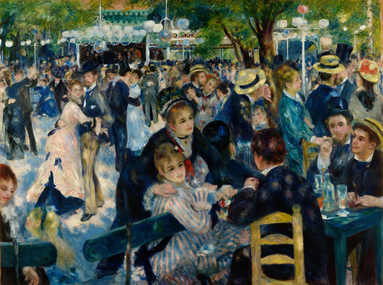 Dans på Le Moulin de la Galette af Pierre-Auguste Renoir