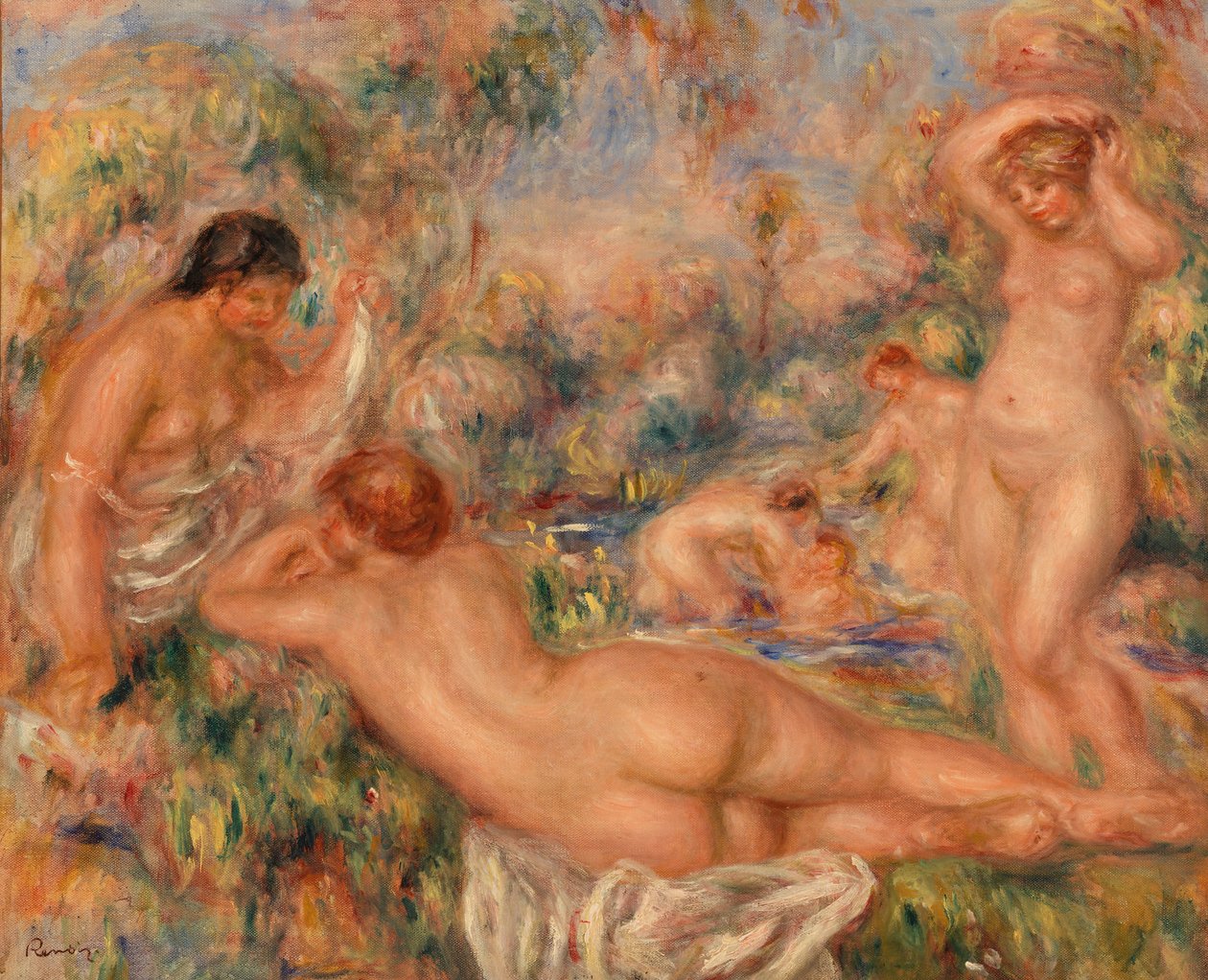 Badende af Pierre-Auguste Renoir