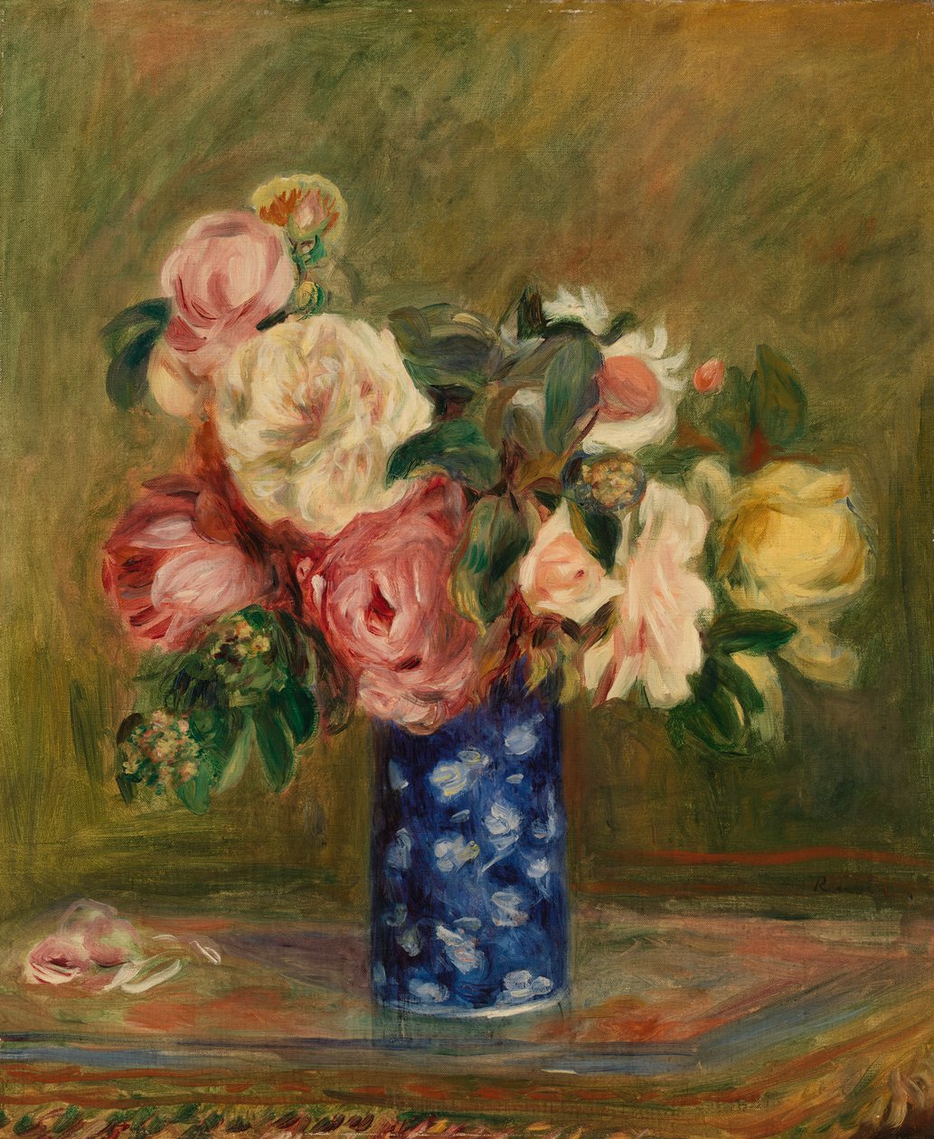 Buket roser af Pierre-Auguste Renoir