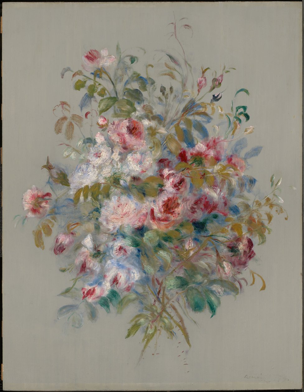 Buket roser af Pierre-Auguste Renoir