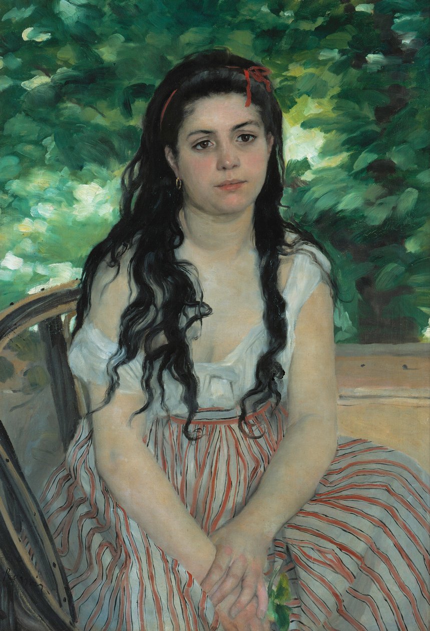 Om sommeren - La bohémienne af Pierre Auguste Renoir