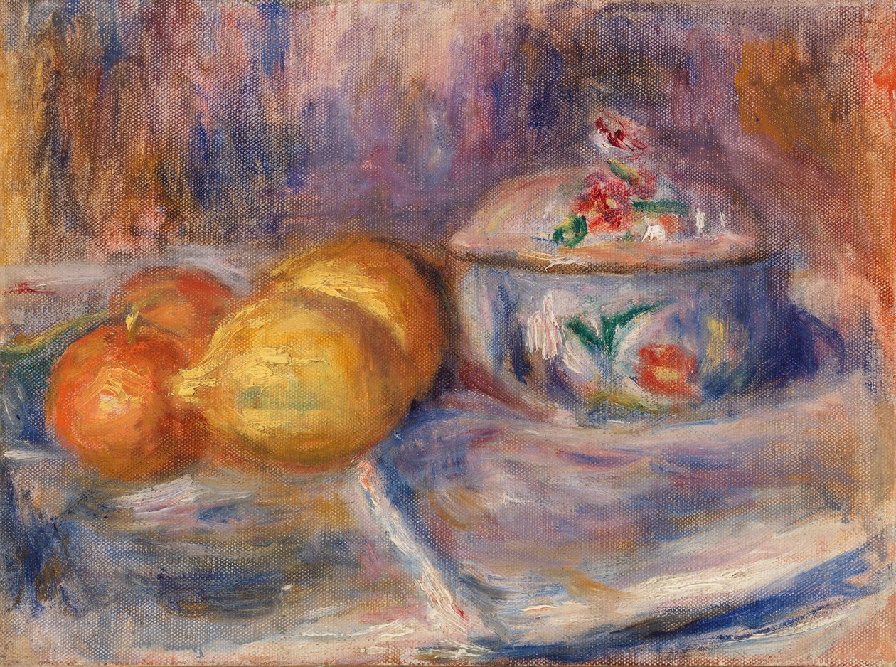 Frugt og Bonbonniere af Pierre-Auguste Renoir
