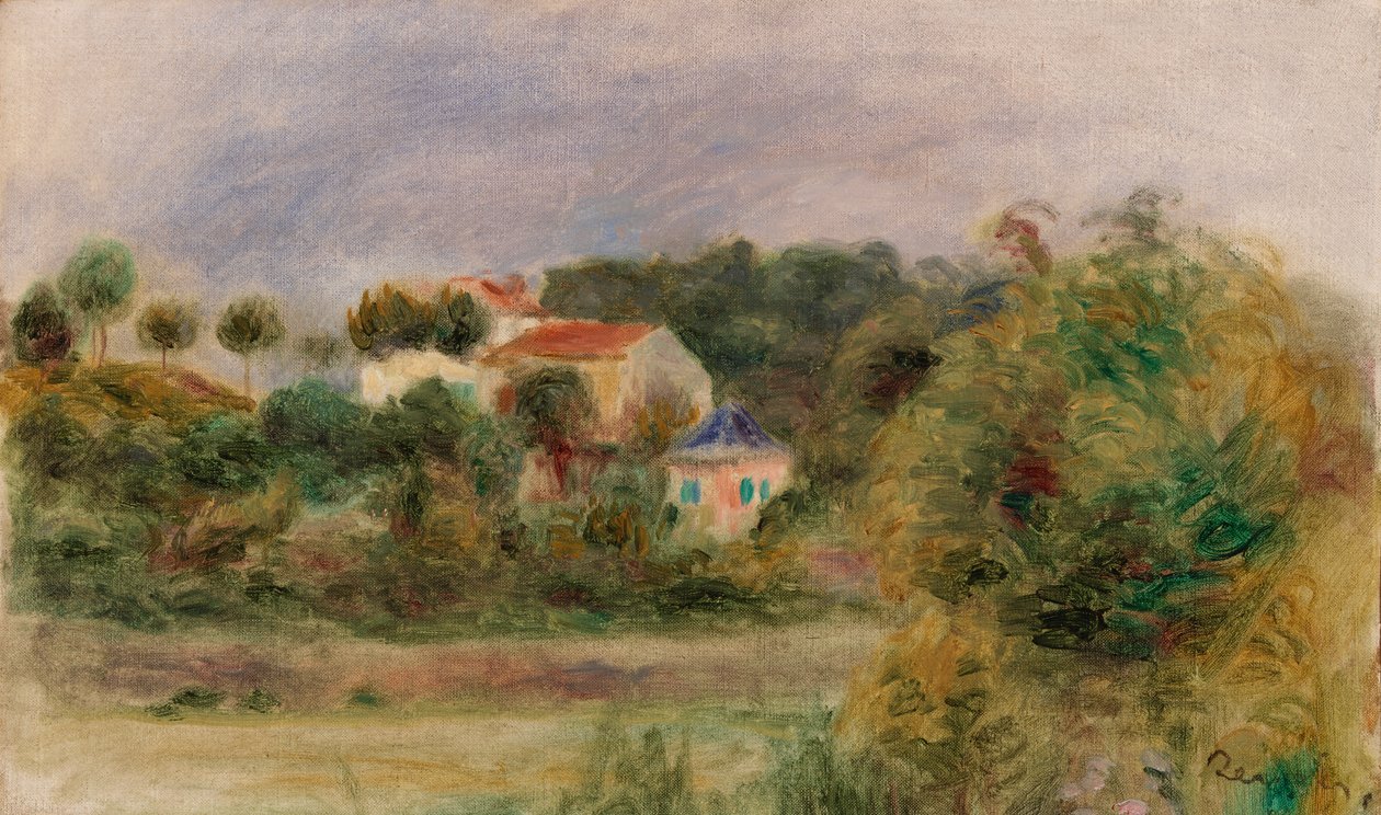 Huse i en park af Pierre-Auguste Renoir