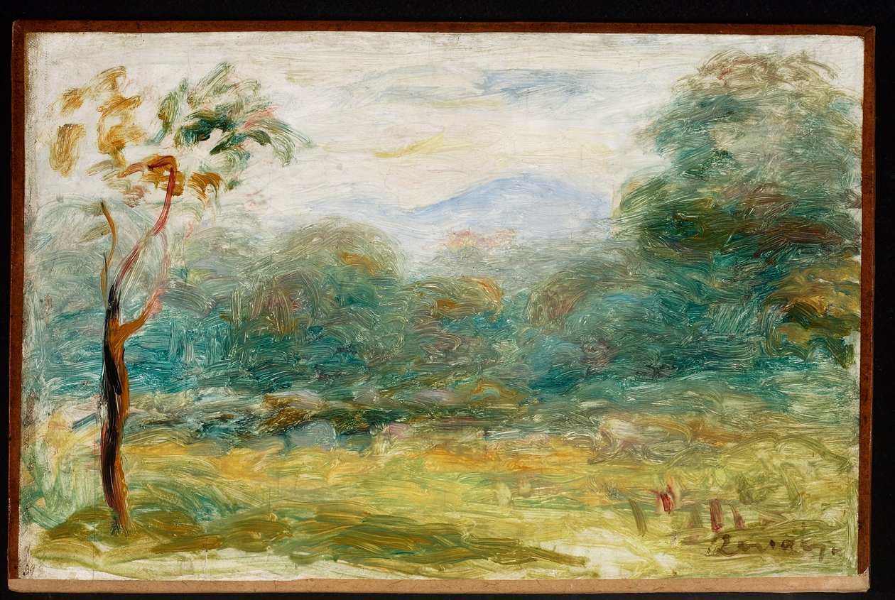 Landskab fra Sydfrankrig (Cagnes-sur-Mer) af Pierre-Auguste Renoir
