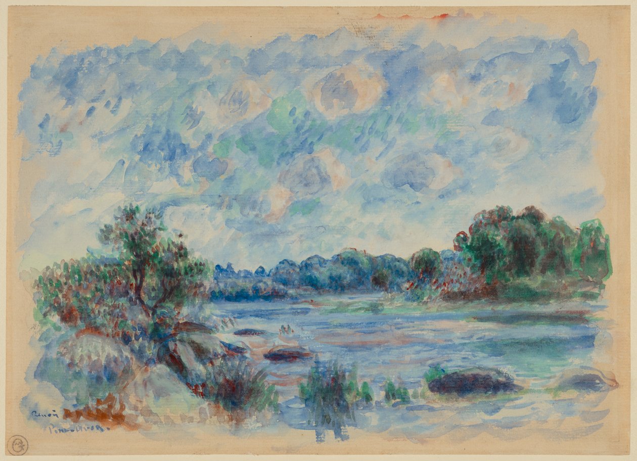 Landskab ved Pont-Aven af Pierre-Auguste Renoir