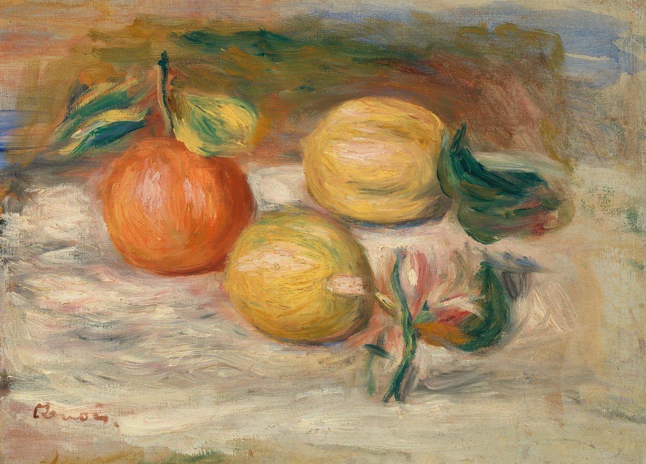 Citroner og appelsin af Pierre-Auguste Renoir