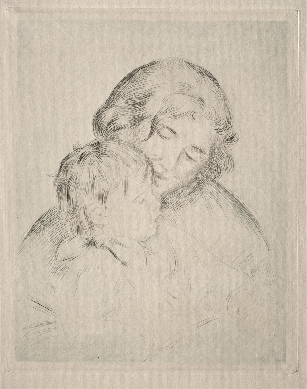 Mor og Barn af Pierre-Auguste Renoir
