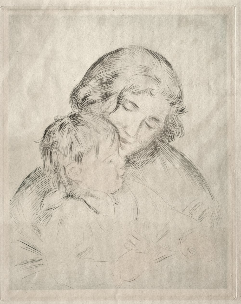Mor og Barn af Pierre-Auguste Renoir