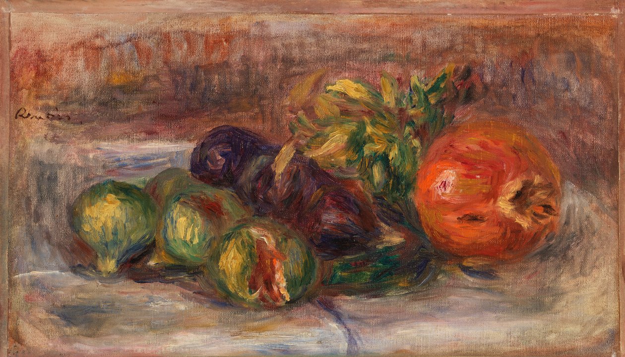 Granatæble og figner (granat og figurer) af Pierre-Auguste Renoir